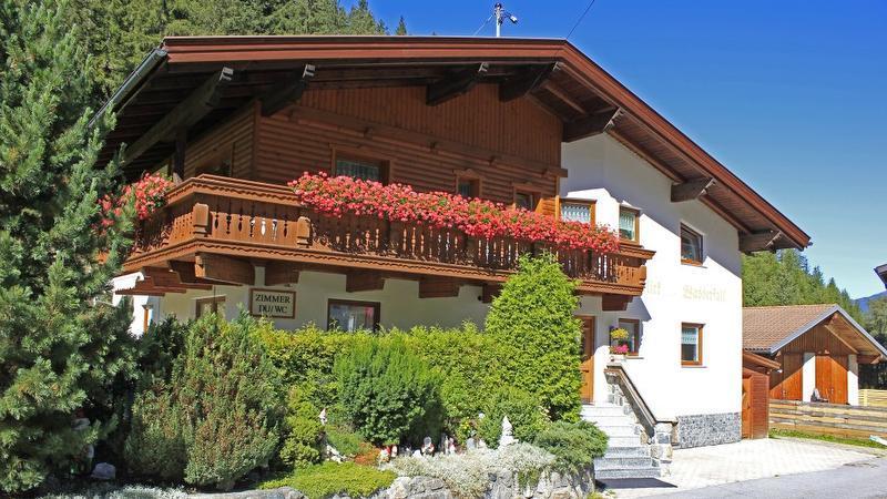 Blick Zum Wasserfall Sankt Leonhard im Pitztal Exterior foto